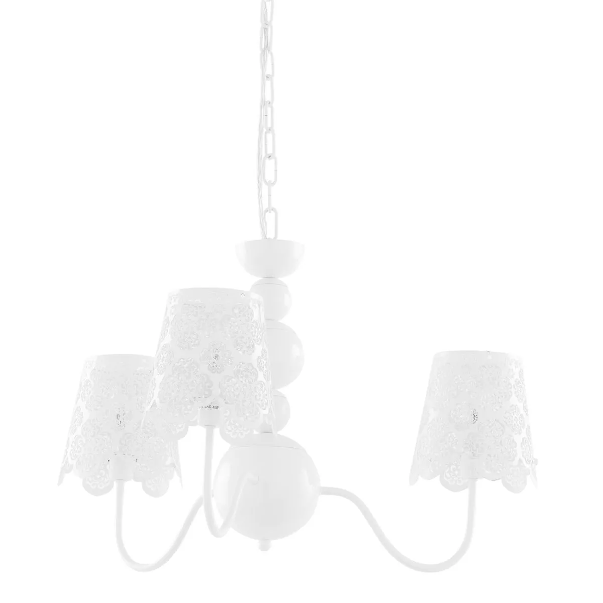Arianna, nowoczesna lampa wisząca, biała, E14, V2473B-3 WH